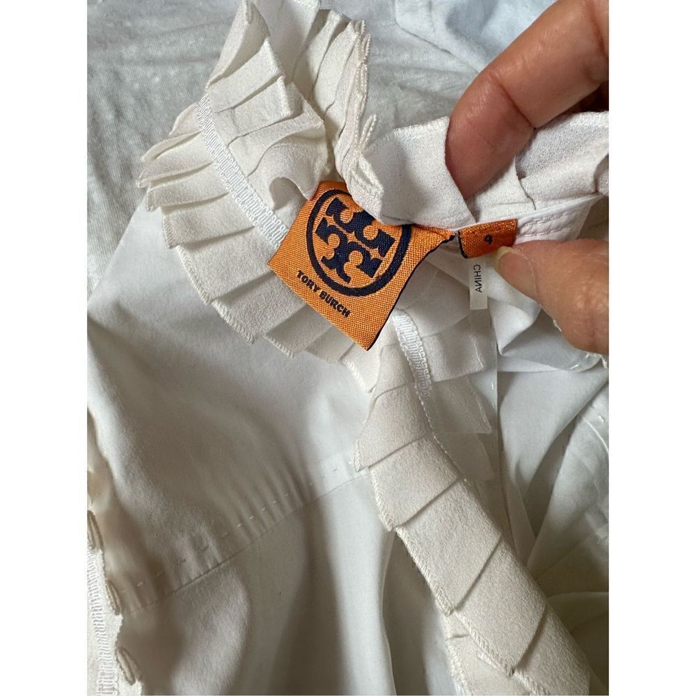 Tory Burch white Tank Top size 4 - Picture 2 of 2